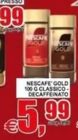 Pewex Nescafe Gold 100 g classico - decaffeinato offerta