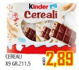 Big Food Kinder Cereali offerta