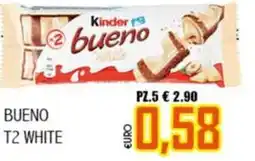 Big Food Kinder bueno white offerta