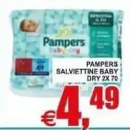 Pewex Pampers salviettine baby dry offerta