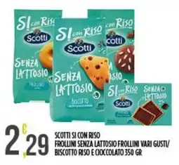Supermercato Pollio Scotti si con riso frollini senza lattosio offerta