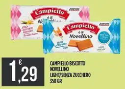 Supermercato Pollio Campiello biscotto novellino light/senza zucchero offerta