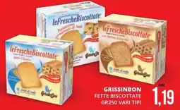 Mazzeo Supermercati Fette biscottate GrissinBon offerta