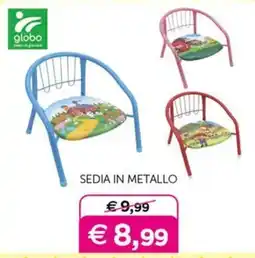 Universo Bimbo Sedia in metallo globo offerta