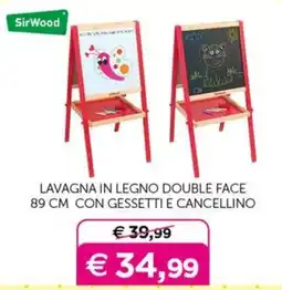 Universo Bimbo Lavagna in legno double face SirWood offerta