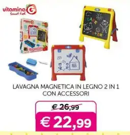 Universo Bimbo Lavagna magnetica in legno 2 in 1 Vitamina G offerta