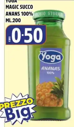 Big Food Yoga succo ananas offerta