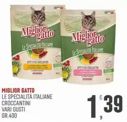 Maxipiù Miglior gatto Le Specialità Italiane Croccantini offerta