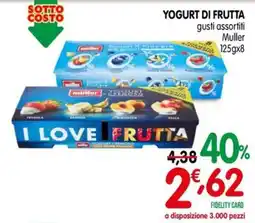 D'Ambros Yogurt di frutta Muller offerta