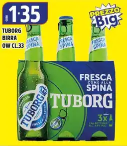 Big Food Tuborg birra fresca come alla spina offerta