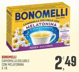 Maxipiù Bonomelli camomilla solubile con melatonina offerta