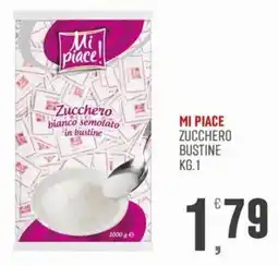 Maxipiù Mi Piace zucchero bianco semolato in bustine offerta