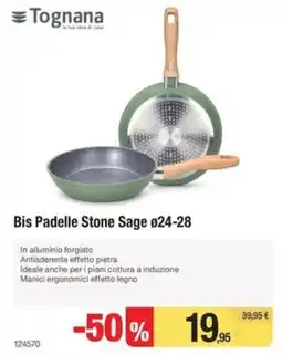 Handy fai da te Bis Padelle Stone Sage offerta