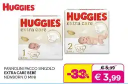 Universo Bimbo Huggies extra care offerta