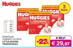 Universo Bimbo Huggies pannolini little movers tradizionale offerta