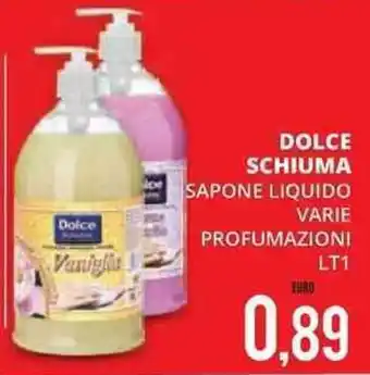 Dolce schiuma sapone liquido