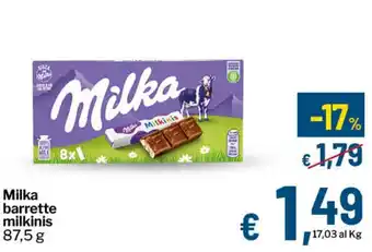 Milka barrette milkinis
