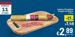 Qui Discount Salame Strolghino offerta