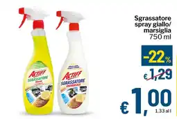 Qui Discount Actiff sgrassatore offerta