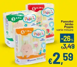 Qui Discount Pannolini bimbo Poppis offerta