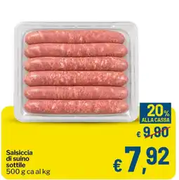 Qui Discount Salsiccia di suino sottile offerta