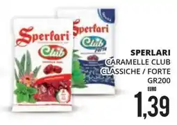 Mazzeo Supermercati Sperlari Caramelle Club offerta