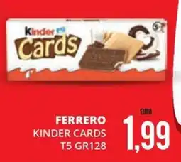 Mazzeo Supermercati Ferrero Kinder Cards offerta