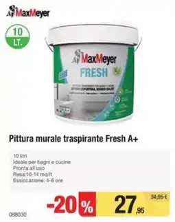 Handy fai da te Pittura murale traspirante Fresh A+ MaxMeyer offerta