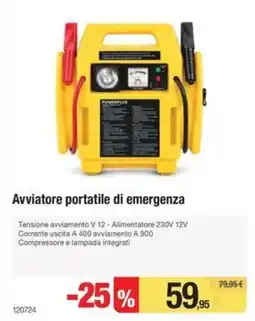 Handy fai da te Avviatore portatile di emergenza Powerplus offerta