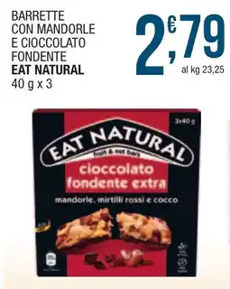 Maxi Sidis Barrette con mandorle e cioccolato fondente Eat Natural offerta