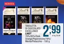 Maxi Sidis Tavoletta di cioccolato Excellence Lindt offerta