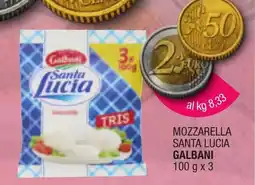 Maxi Sidis Mozzarella Santa Lucia Galbani offerta