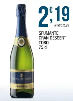 Maxi Sidis Spumante Gran Dessert Toso offerta