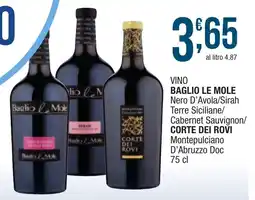Maxi Sidis Vino Baglio Le Mole offerta