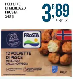 Maxi Sidis Polpette di merluzzo Frost offerta