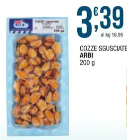 Maxi Sidis Cozze sgusciate Arbi offerta