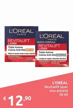 Smoll L'Oréal Revitalift laser viso antietà offerta