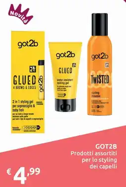 Smoll Got2b prodotti assortiti per lo styling dei capelli offerta