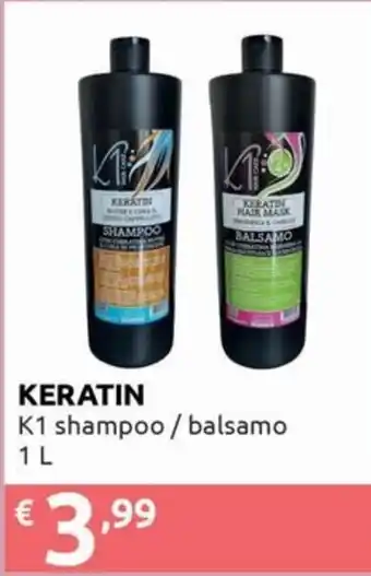 Keratin K1 shampoo / balsamo