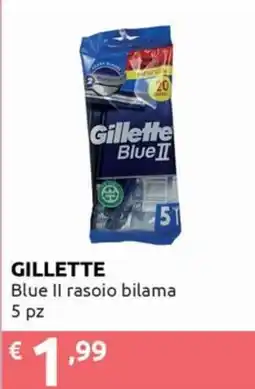 Smoll Gillette Blue II rasoio bilama offerta