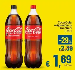 Qui Discount Coca Cola original/zero zuccheri offerta