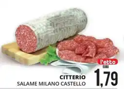 Mazzeo Supermercati Citterio Salame Milano Castello offerta
