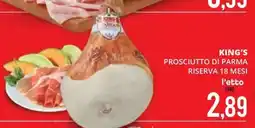 Mazzeo Supermercati King's Prosciutto di Parma offerta