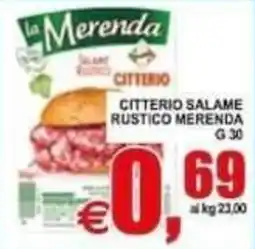 Pewex Citterio salame rustico merenda offerta