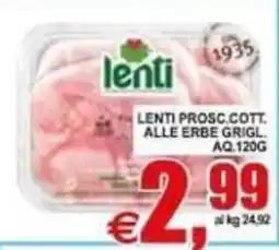 Pewex Lenti prosciutto alle erbe grigliate offerta