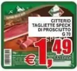 Pewex Citterio tagliette speck di prosciutto offerta