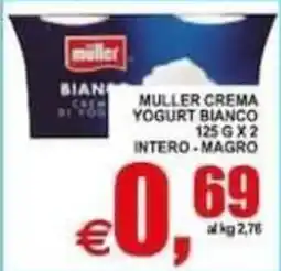 Pewex Muller crema yogurt bianco offerta