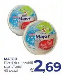 Pilato Major piatti riutilizzabili piani/fondi offerta