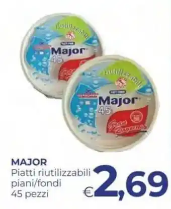 Major piatti riutilizzabili piani/fondi