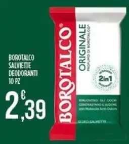 Supermercato Pollio Salviette deodoranti Borotalco offerta